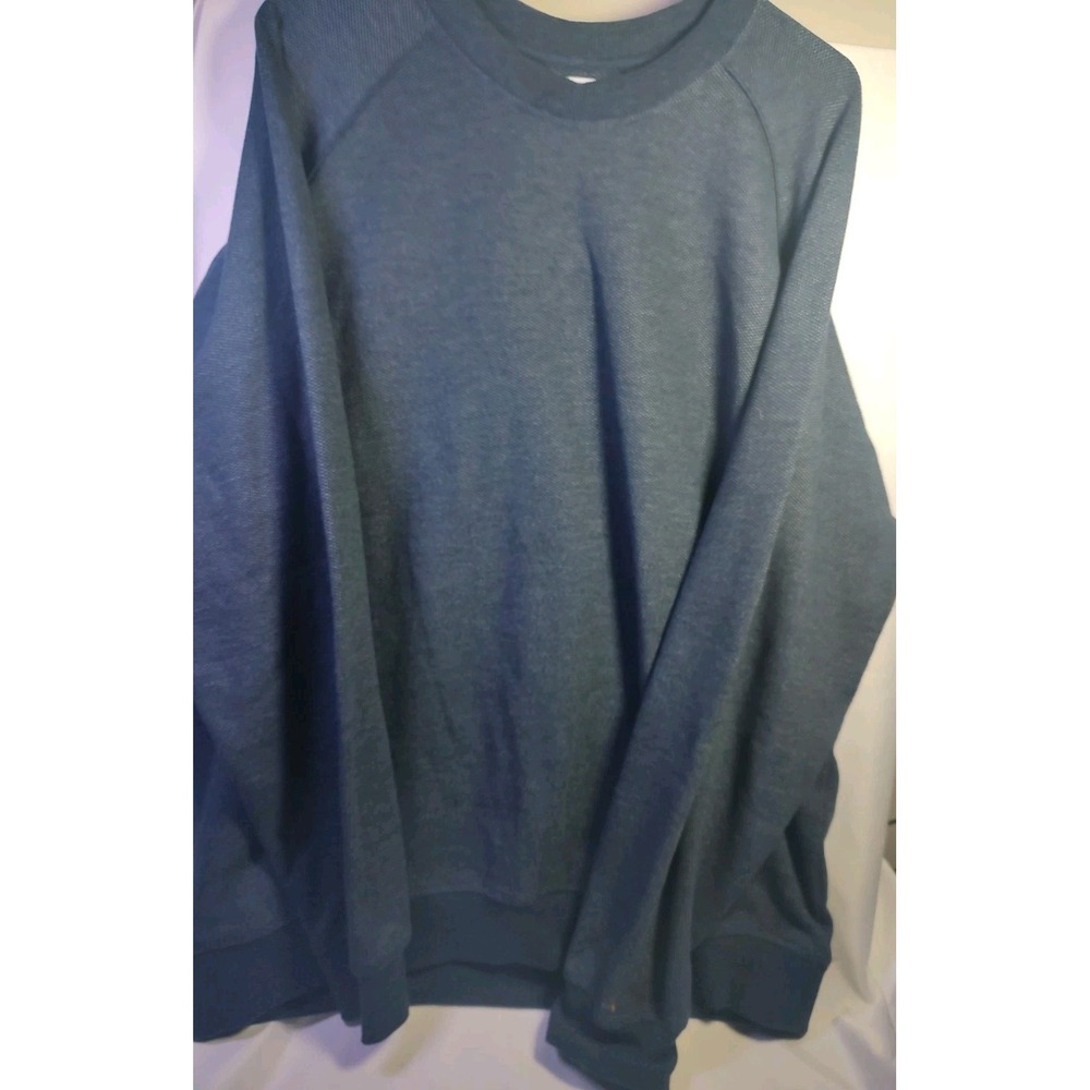 Greg Norman Golf Sweater Mens XLarge Blue Heather Pullover Crew Neck Long Sleeve
